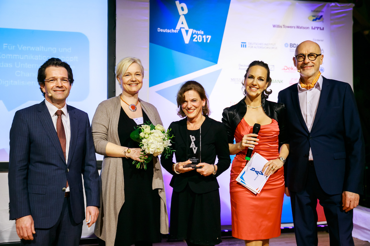 Bilder von der Preisverleihung des Deutschen bAV-Preises 2017
